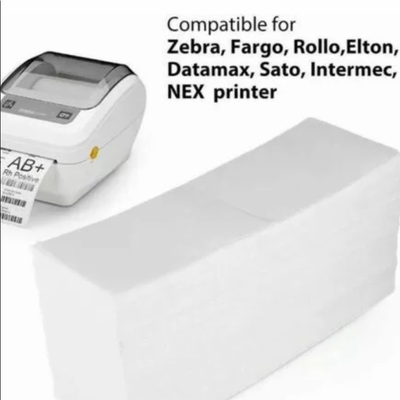 DIRECT Fanfold thermal shipping labels- 4”x6” 12,000 count - Picture 1 of 7